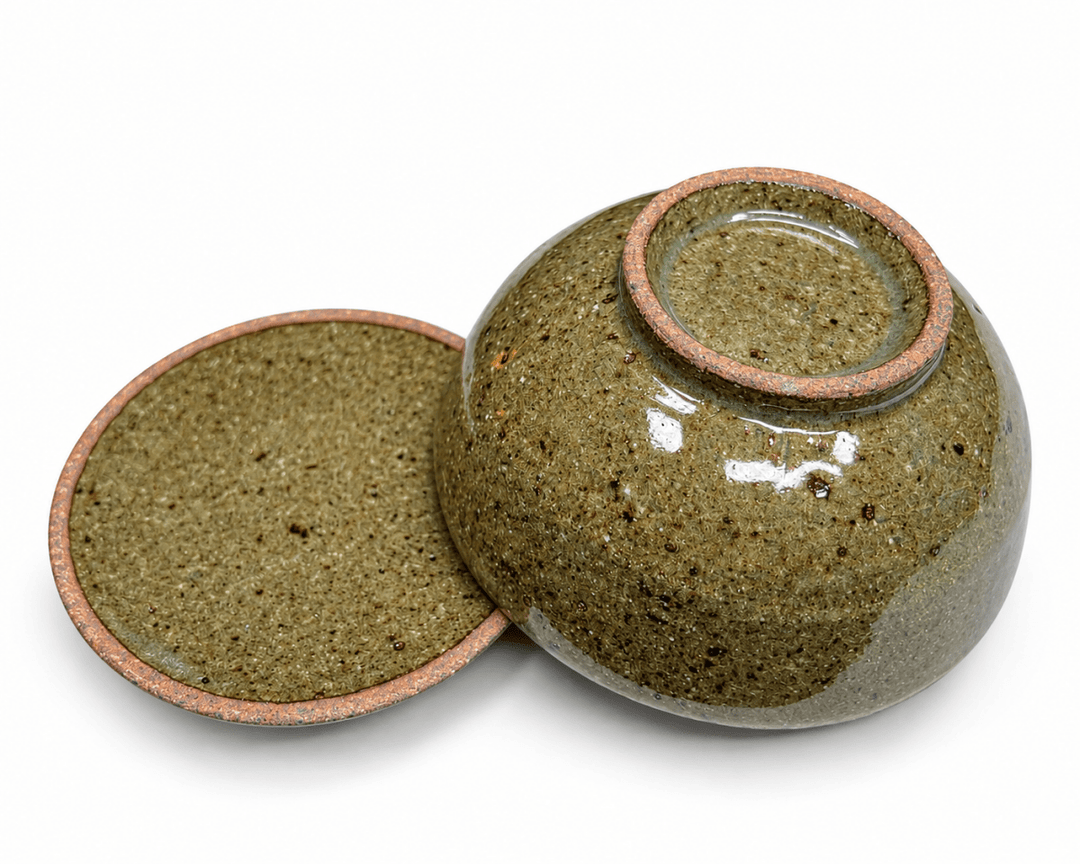 Earth & Jade - Koishiwara-yaki Japanese Handmade Shiboridashi Gaiwan 80ml - Tea and Whisk