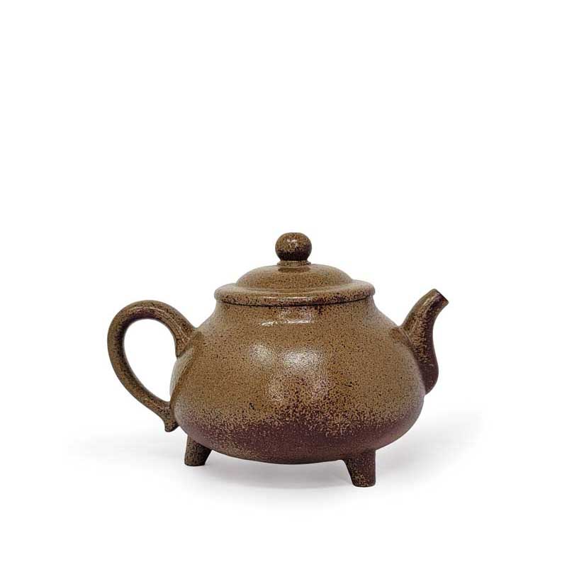 Elegant Wood - fired Teapot - Tea and Whisk