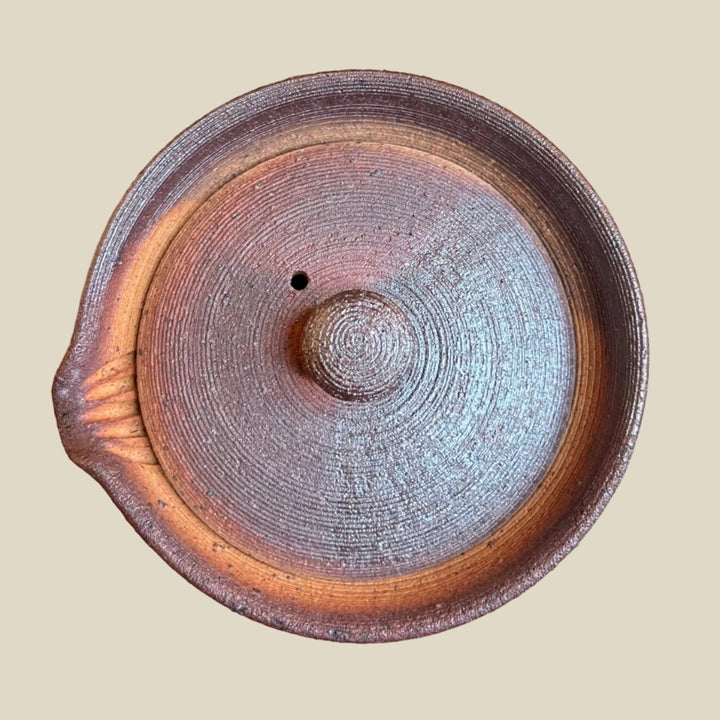 Ember Earth - Large Japanese Handmade Shigayaki Hobin Shiboridashi - Tea and Whisk