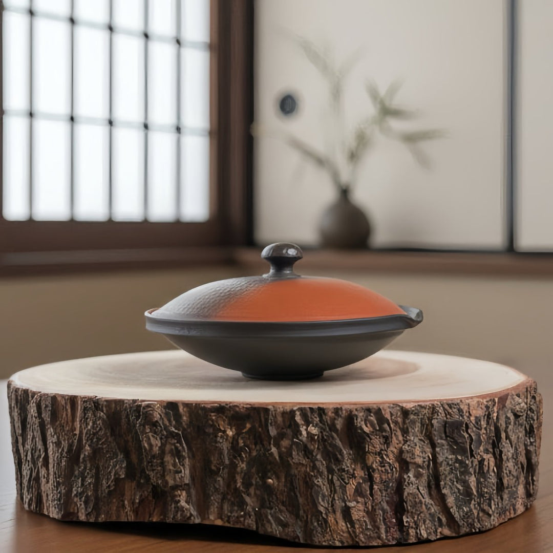 Ember & Shadow - Japanese Master Handmade Shiboridashi - Tea and Whisk