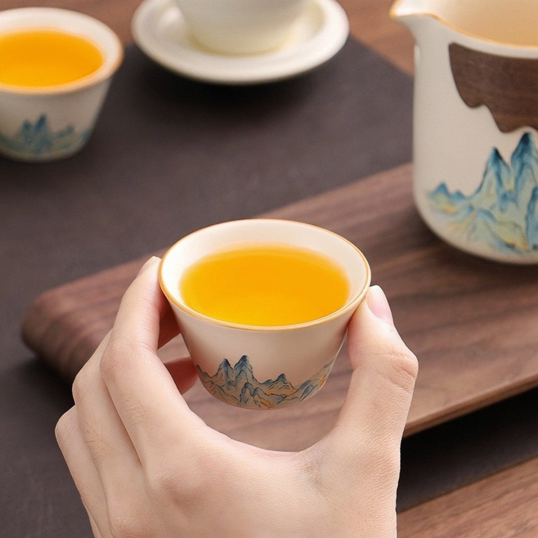 Emerald Mountain Portable Gongfu Brewing Set - Tea and Whisk