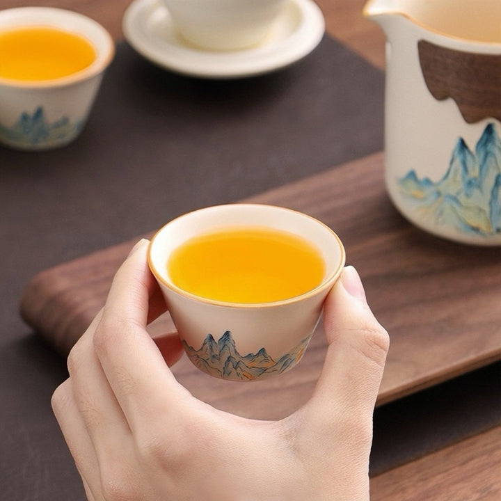 Emerald Mountain Portable Gongfu Brewing Set - Tea and Whisk