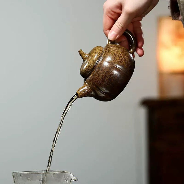 Emperor Wood - fired Teapot - Tea and Whisk