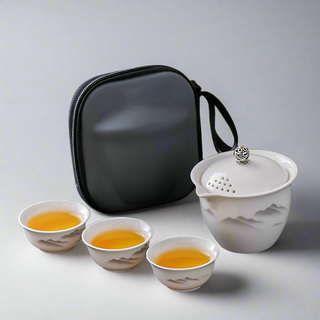 Ethereal Mountain Ez Pouring Travel Tea Set - Tea and Whisk