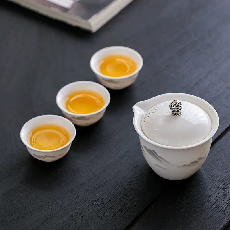 Ethereal Mountain Ez Pouring Travel Tea Set - Tea and Whisk