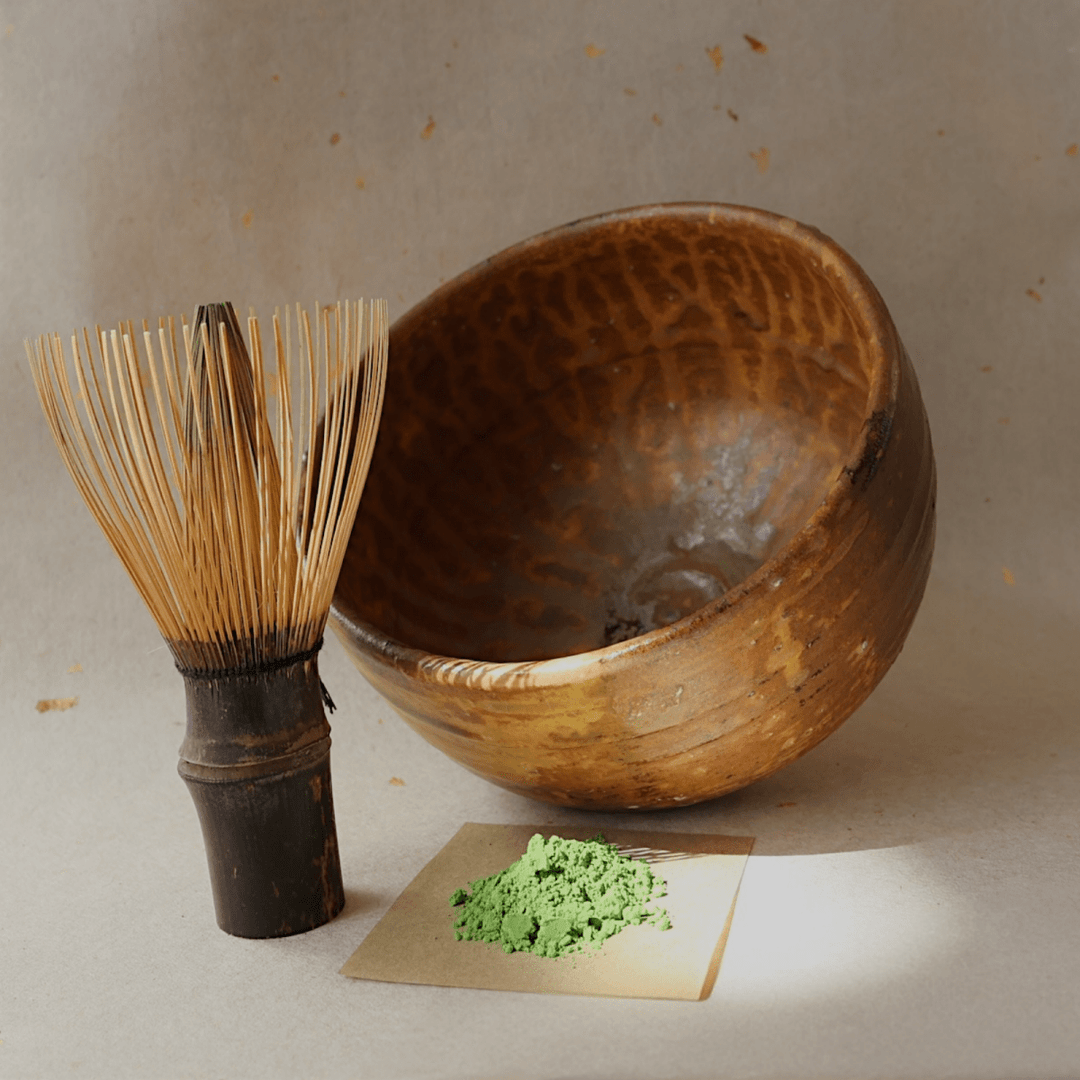 "Fine Earth" Handcrafted Shigaraki Matcha Bowl - Tea and Whisk