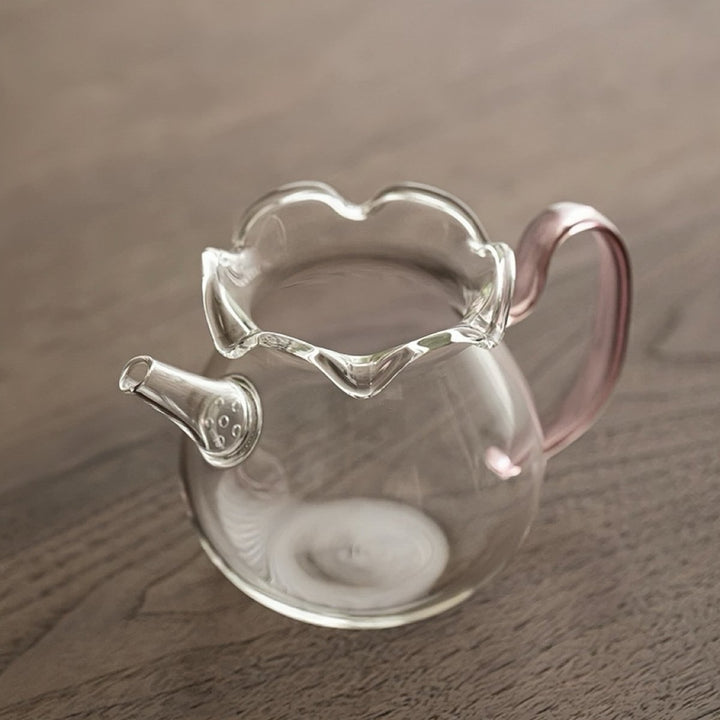 Flower Glass Tea Brewer / Fairness Cup with Built in Strainer - Tea and Whisk