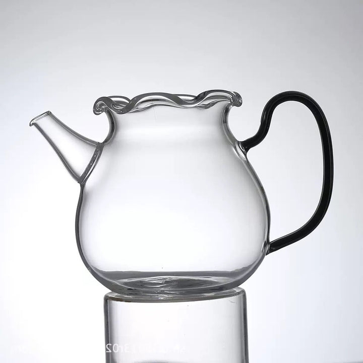 Flower Glass Tea Brewer / Fairness Cup with Built in Strainer - Tea and Whisk