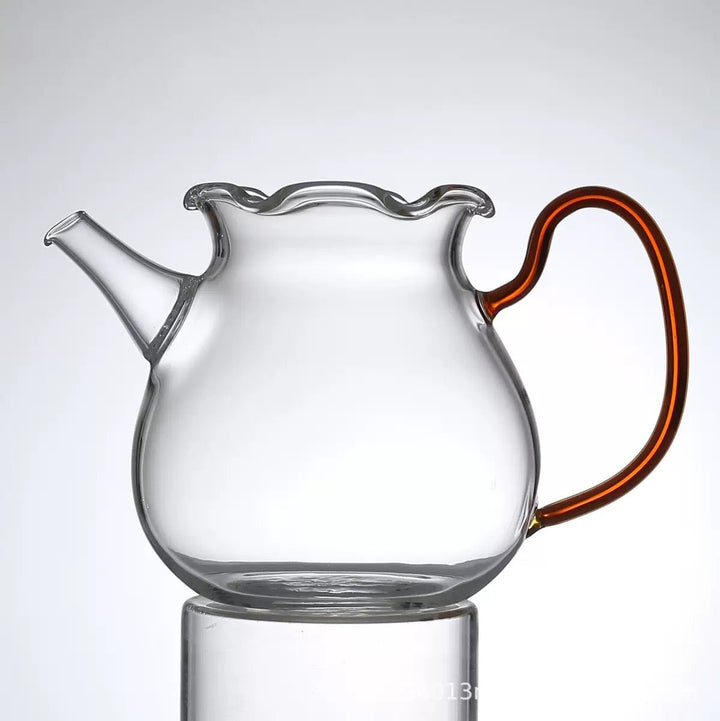 Flower Glass Tea Brewer / Fairness Cup with Built in Strainer - Tea and Whisk
