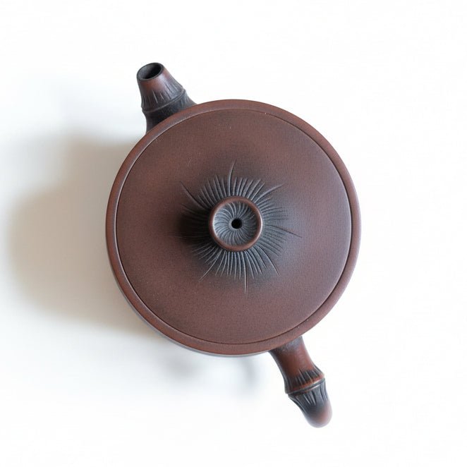 Fortune Bamboo - Jianshui Master Handcrafted Teapot - Tea and Whisk