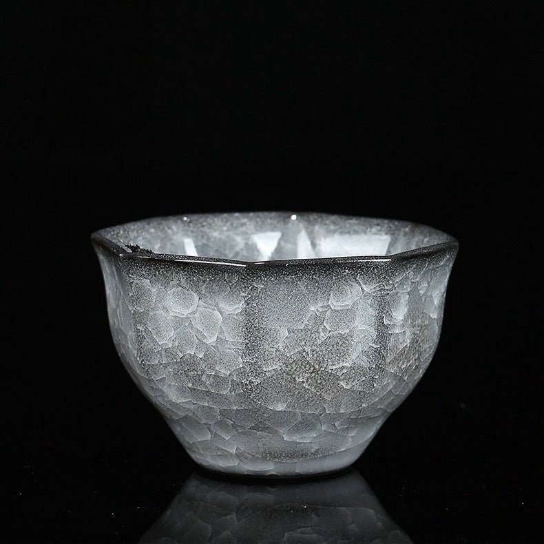 Glacial Silence - Rare Ice Crystallization Glaze Transformation Collection - Tea and Whisk