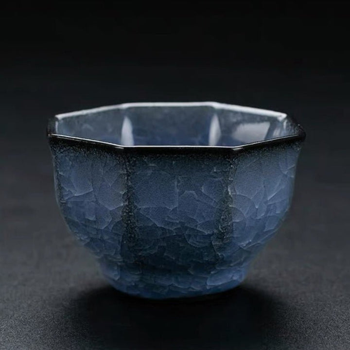 Glacial Silence - Rare Ice Crystallization Glaze Transformation Collection - Tea and Whisk