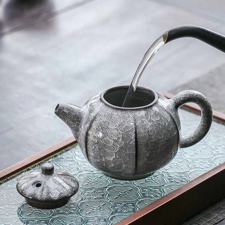 Glacial Silence - Rare Ice Crystallization Glaze Transformation Collection - Tea and Whisk