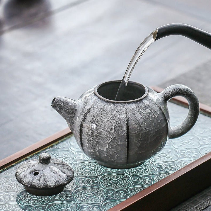 Glacial Silence - Rare Ice Crystallization Glaze Transformation Collection - Tea and Whisk