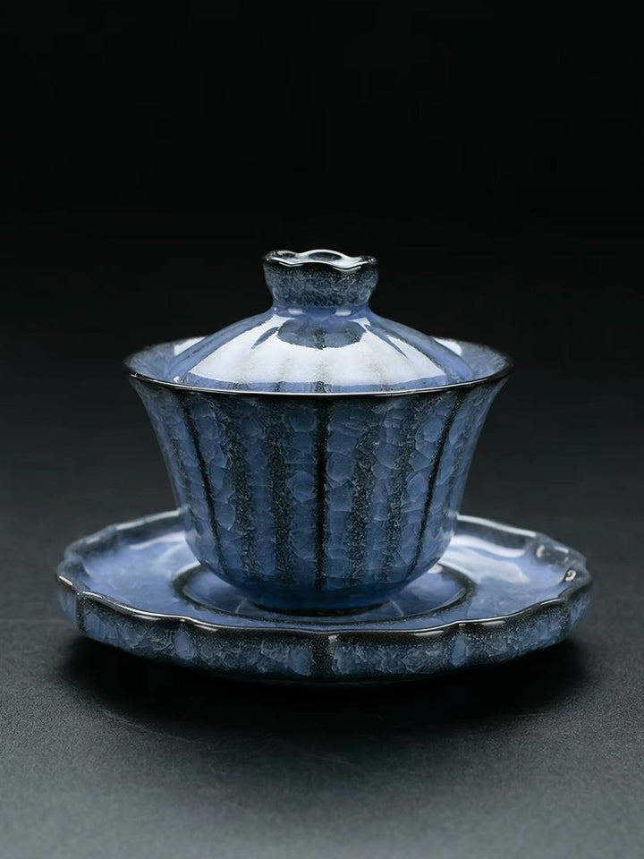 Glacial Silence - Rare Ice Crystallization Glaze Transformation Collection - Tea and Whisk