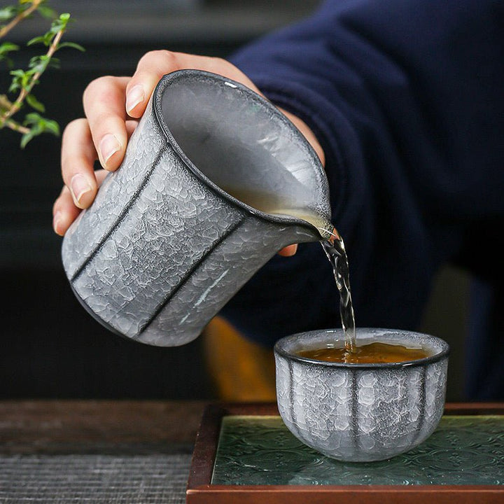 Glacial Silence - Rare Ice Crystallization Glaze Transformation Collection - Tea and Whisk