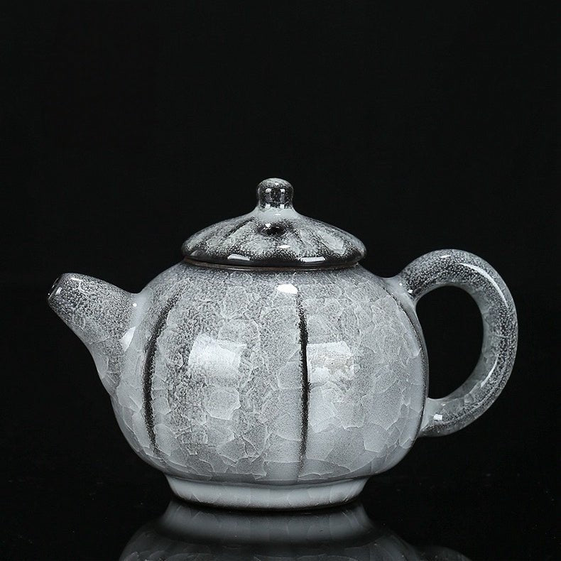 Glacial Silence - Rare Ice Crystallization Glaze Transformation Collection - Tea and Whisk