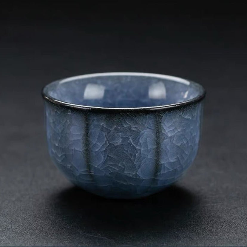 Glacial Silence - Rare Ice Crystallization Glaze Transformation Collection - Tea and Whisk