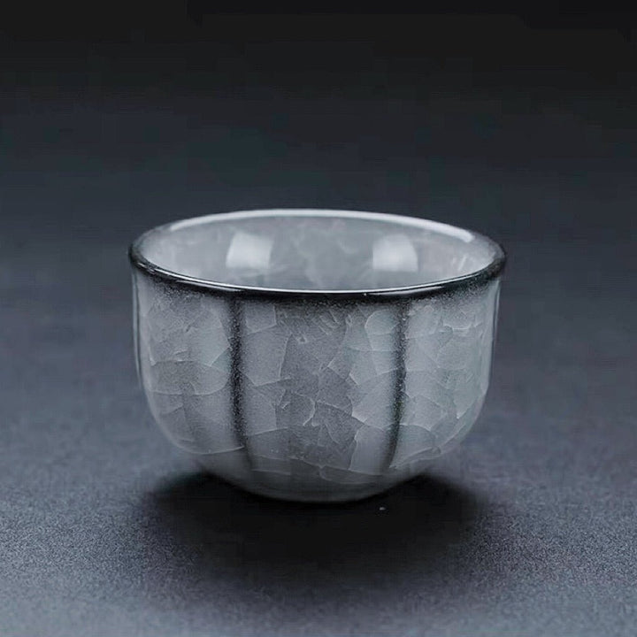 Glacial Silence - Rare Ice Crystallization Glaze Transformation Collection - Tea and Whisk