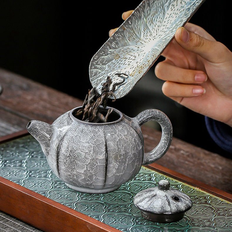 Glacial Silence - Rare Ice Crystallization Glaze Transformation Collection - Tea and Whisk