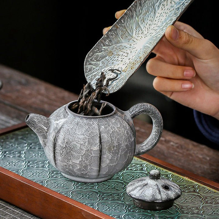 Glacial Silence - Rare Ice Crystallization Glaze Transformation Collection - Tea and Whisk