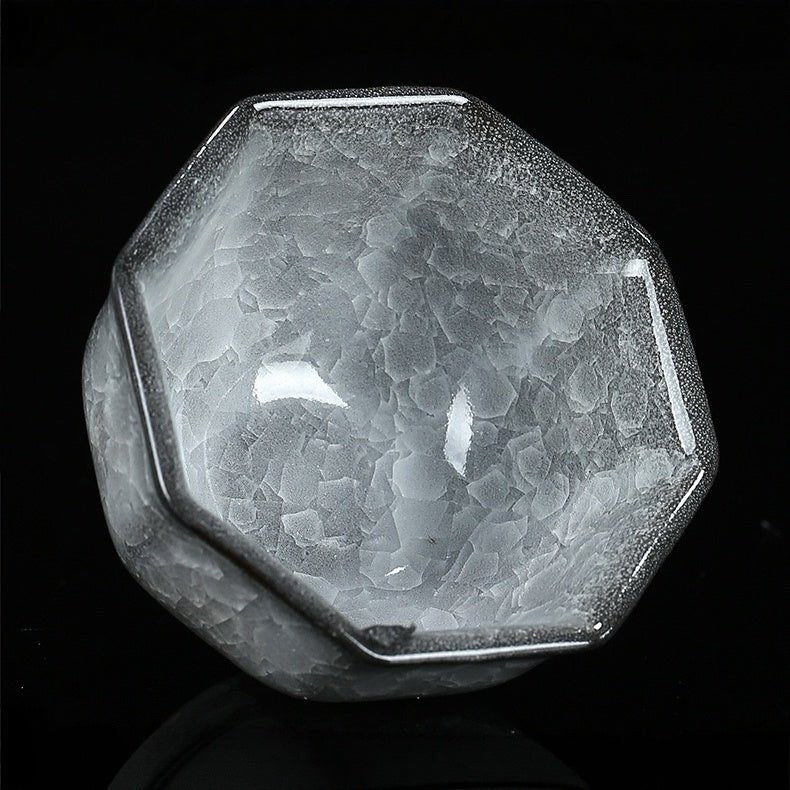 Glacial Silence - Rare Ice Crystallization Glaze Transformation Collection - Tea and Whisk