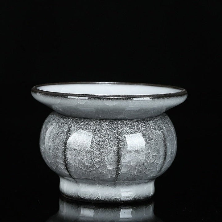 Glacial Silence - Rare Ice Crystallization Glaze Transformation Collection - Tea and Whisk