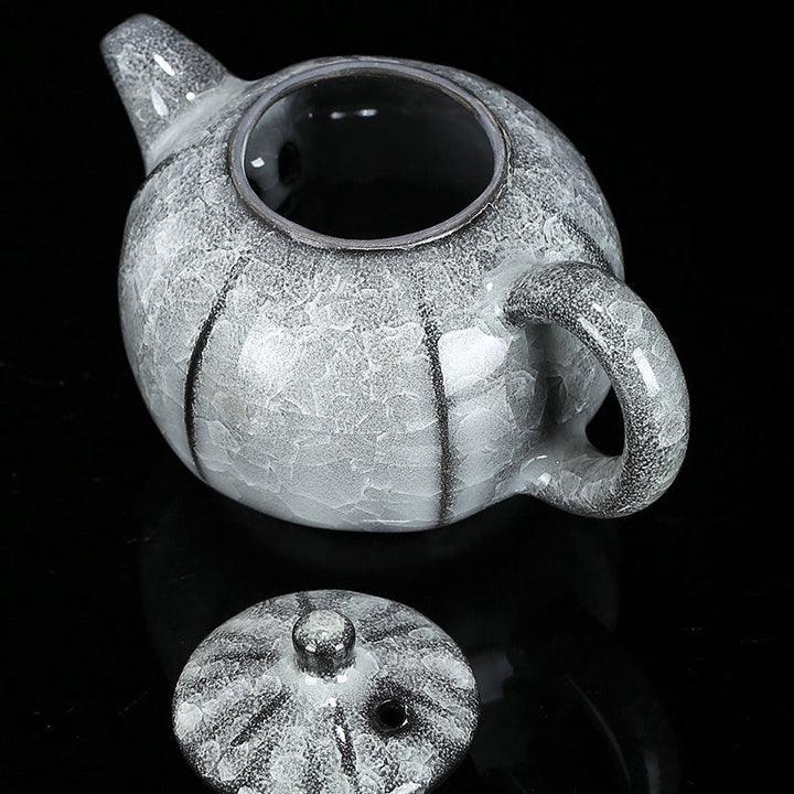 Glacial Silence - Rare Ice Crystallization Glaze Transformation Collection - Tea and Whisk