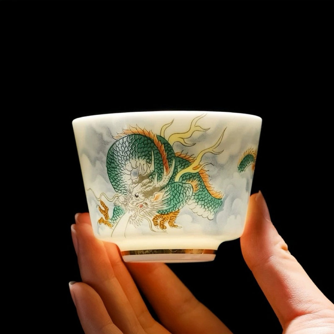 Green Dragon Cloudborn Daily Teacup - Tea and Whisk