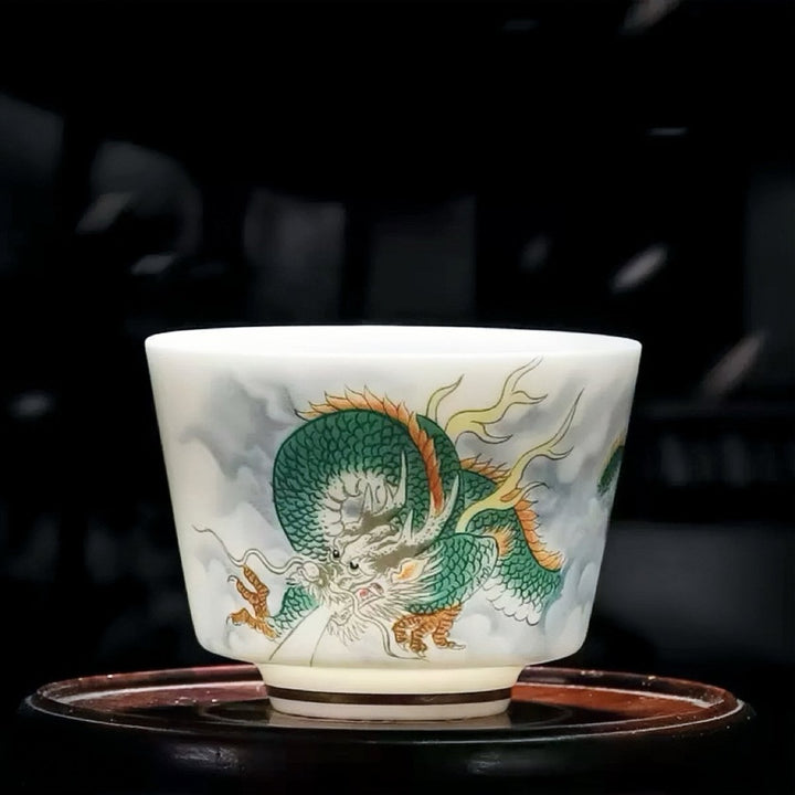 Green Dragon Cloudborn Daily Teacup - Tea and Whisk