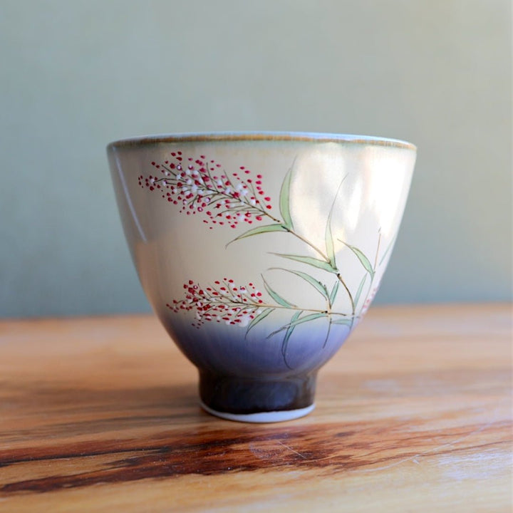 Hand - Painted Blossoming Florals Jingdezhen Teacups - Tea and Whisk