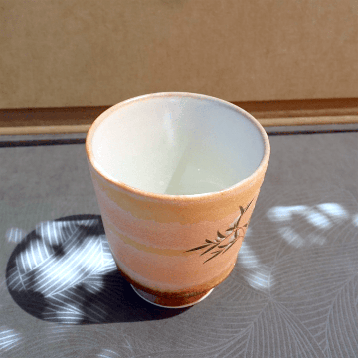 Hand - Painted Ember Songbird Jingdezhen Teacups - Tea and Whisk