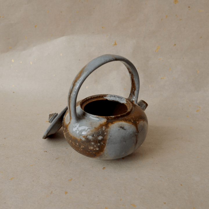 Handcrafted Jingdezhen Wood - Fired Teapot - Tea and Whisk
