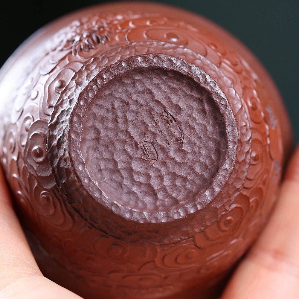 Handcrafted Yixing Clay “Dragon” Teacup - Tea and Whisk