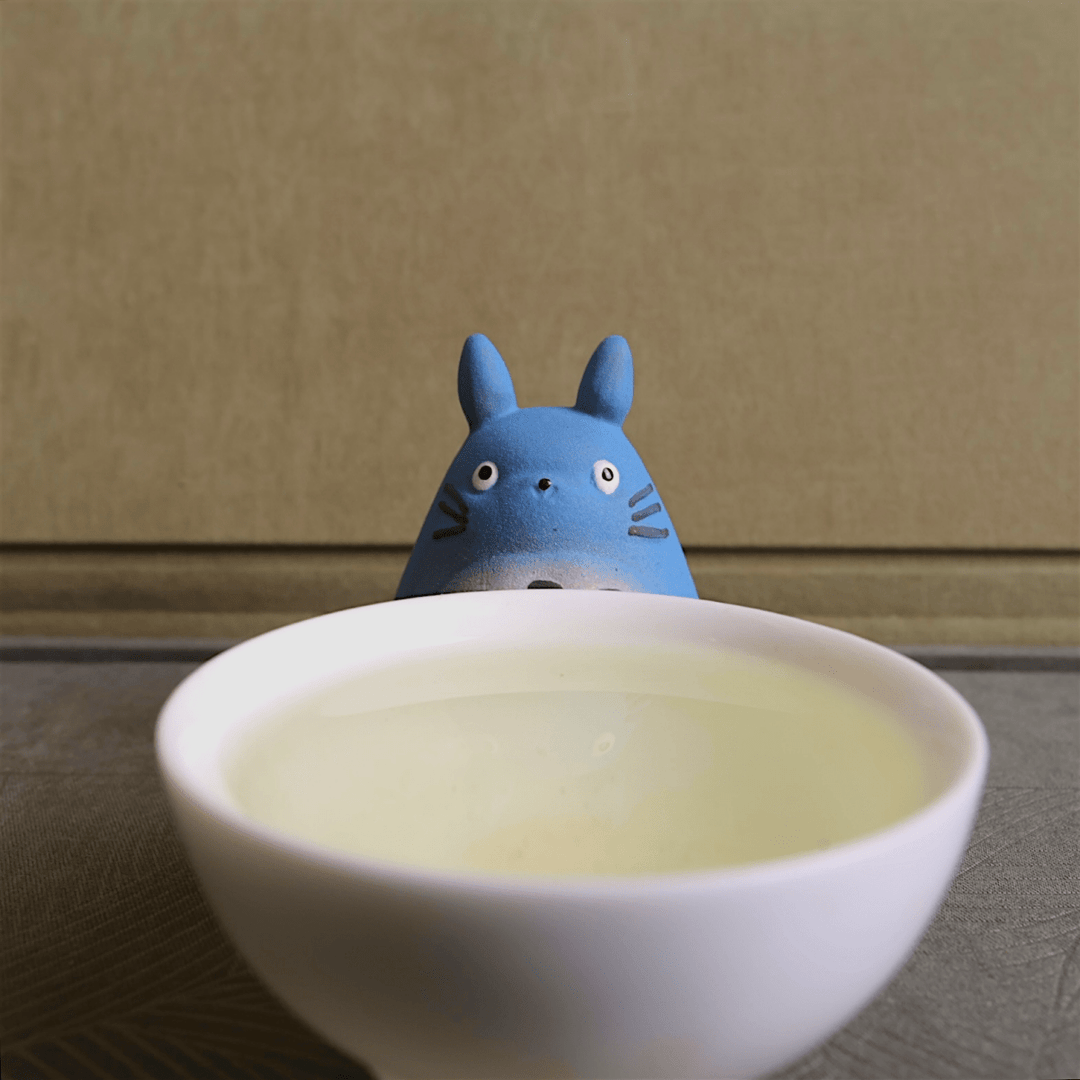 Handmade Blue Guardian Rabbit Teapet - Tea and Whisk