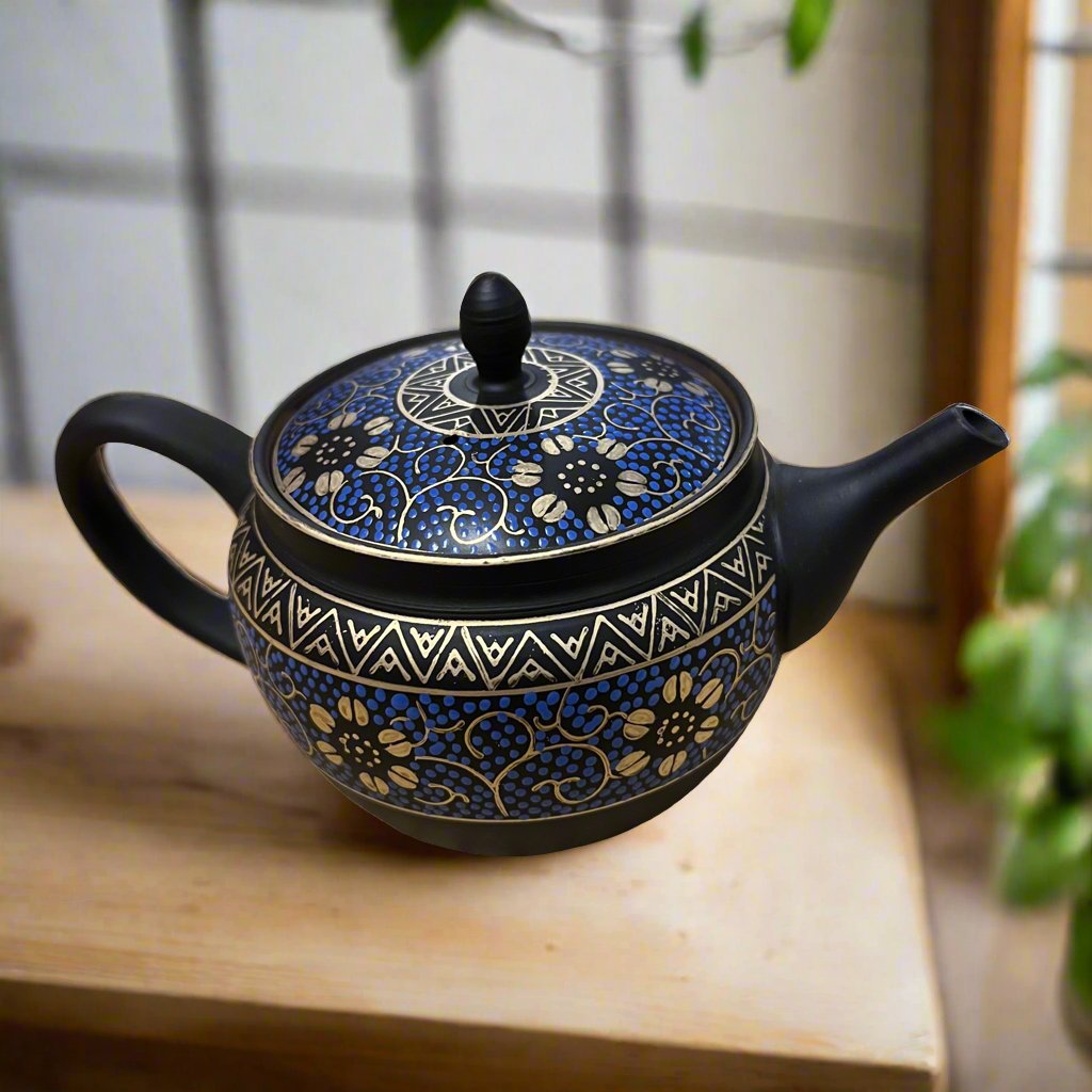 Handmade Japanese Kyusu Tokoname Teapot - Buruparesu - Tea and Whisk