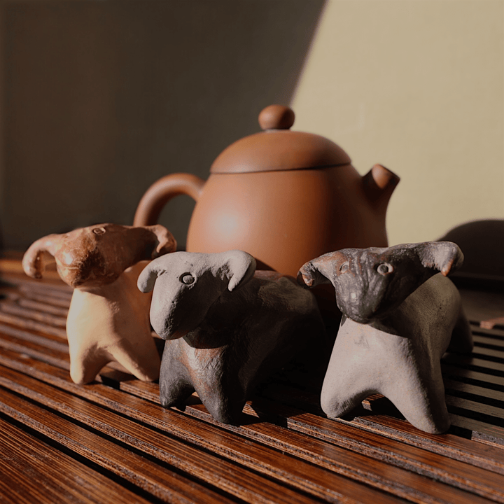 Handmade Rustic Ram Teapet - Tea and Whisk