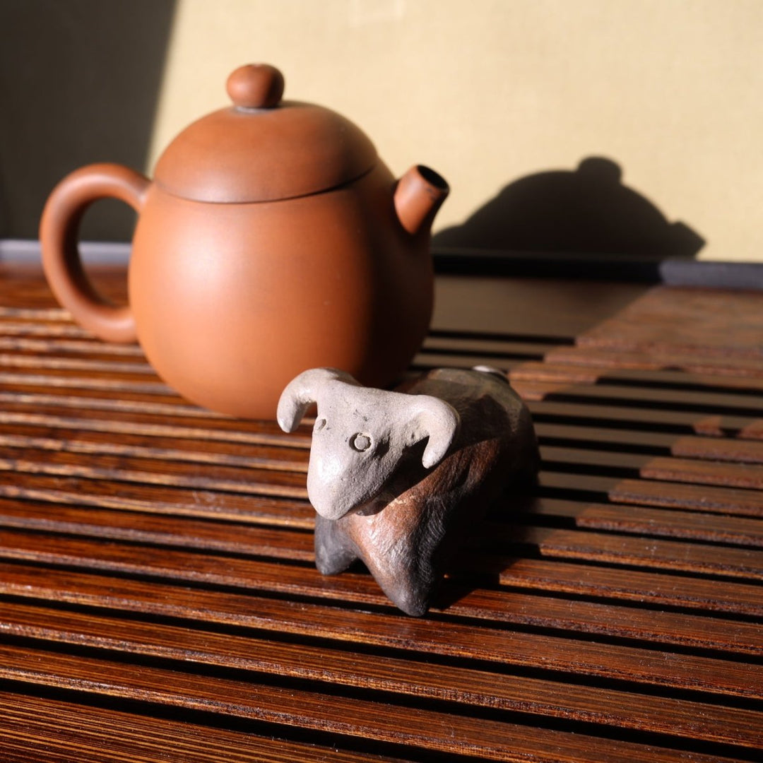 Handmade Rustic Ram Teapet - Tea and Whisk