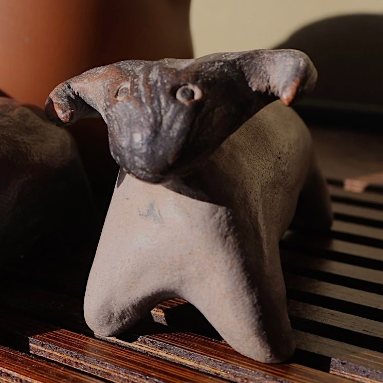 Handmade Rustic Ram Teapet - Tea and Whisk