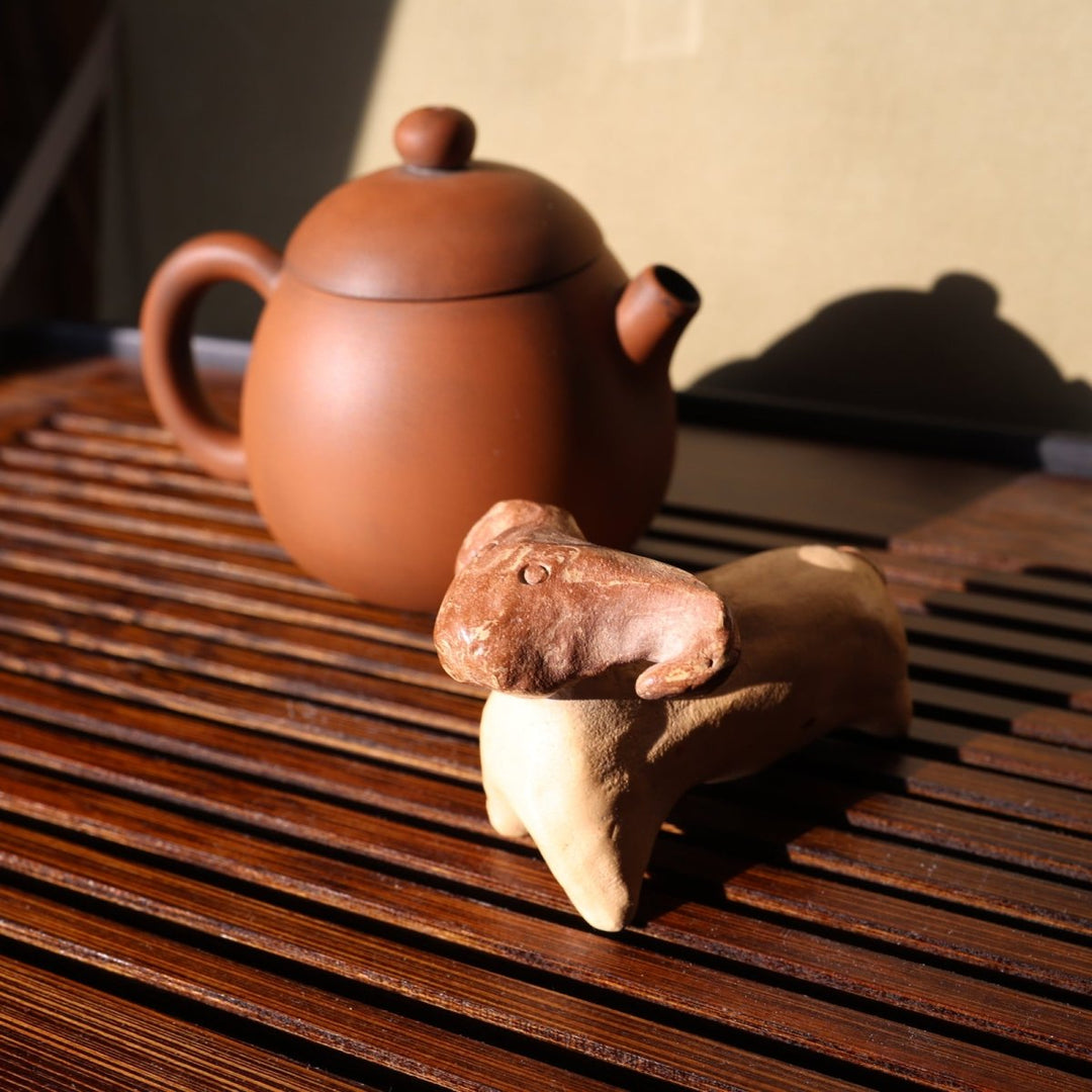 Handmade Rustic Ram Teapet - Tea and Whisk