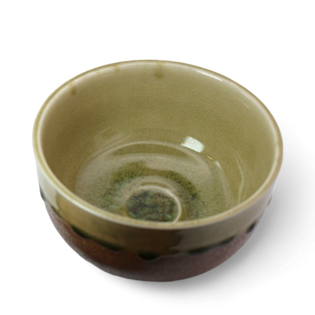 Handmade Shigayaki Matcha Bowl Emerarudo - Tea and Whisk