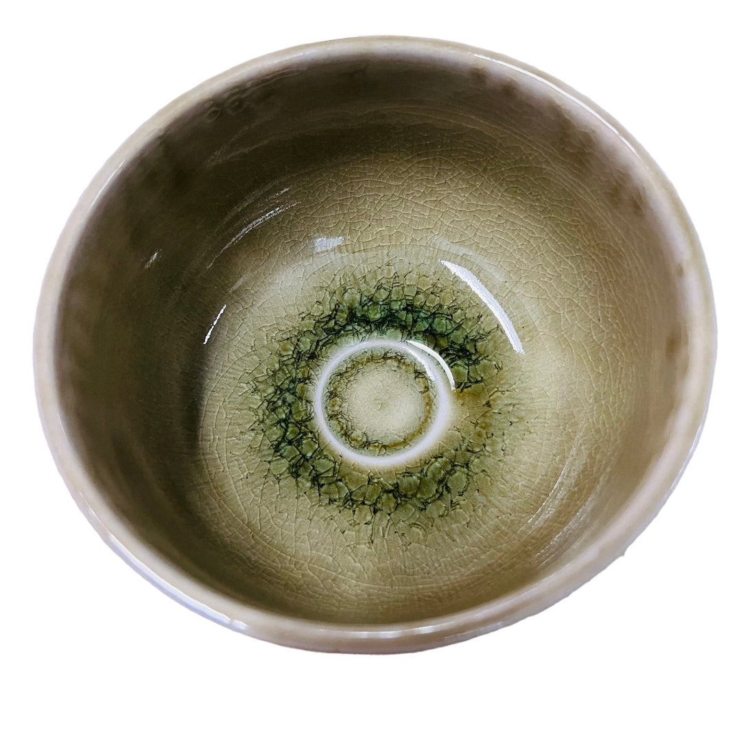 Handmade Shigayaki Matcha Bowl Emerarudo - Tea and Whisk