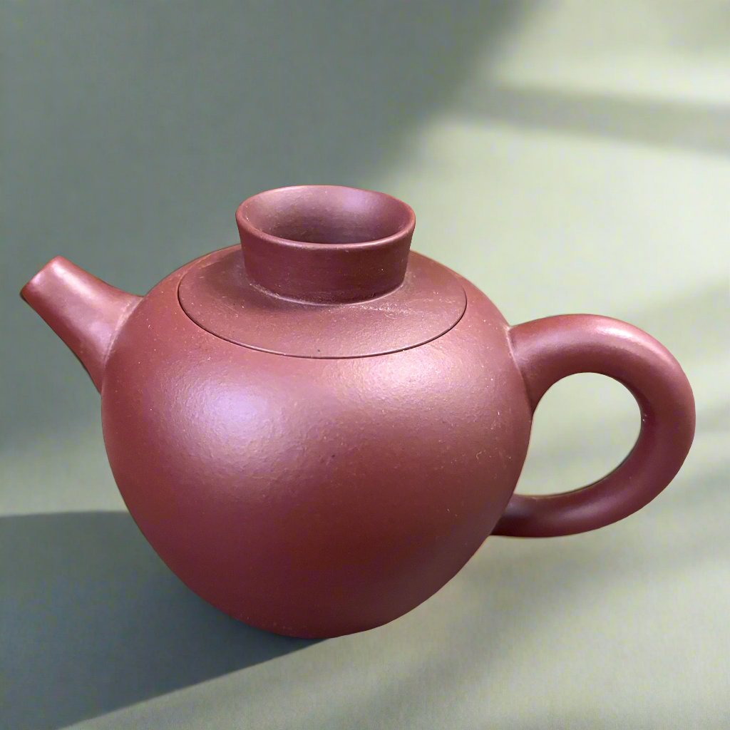 Handmade Yixing Purple Clay Easy - Refill Teapot - Tea and Whisk