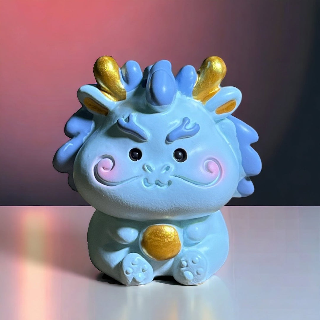 Handpainted Cute Dragon Year Tea Pet - Tea and Whisk