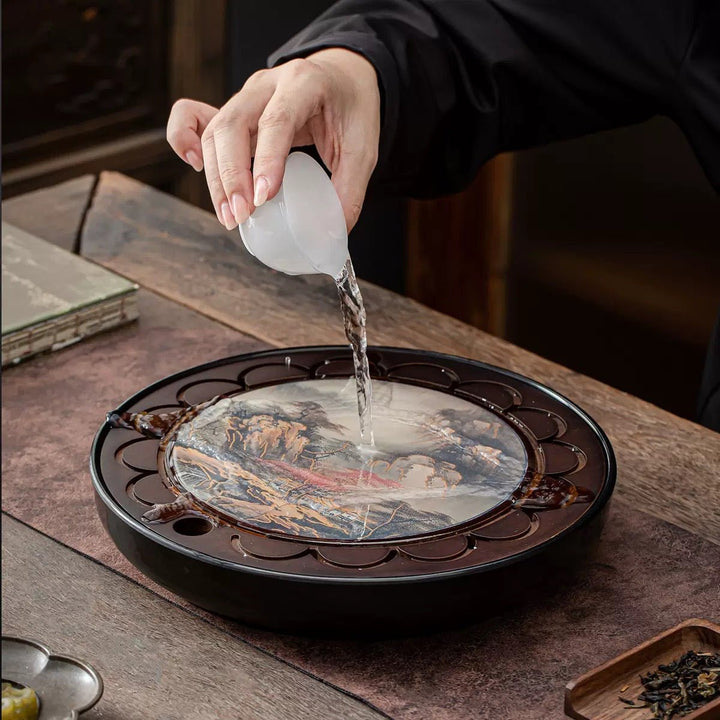 Hidden Landscape Color - changing Tea Tray - Tea and Whisk