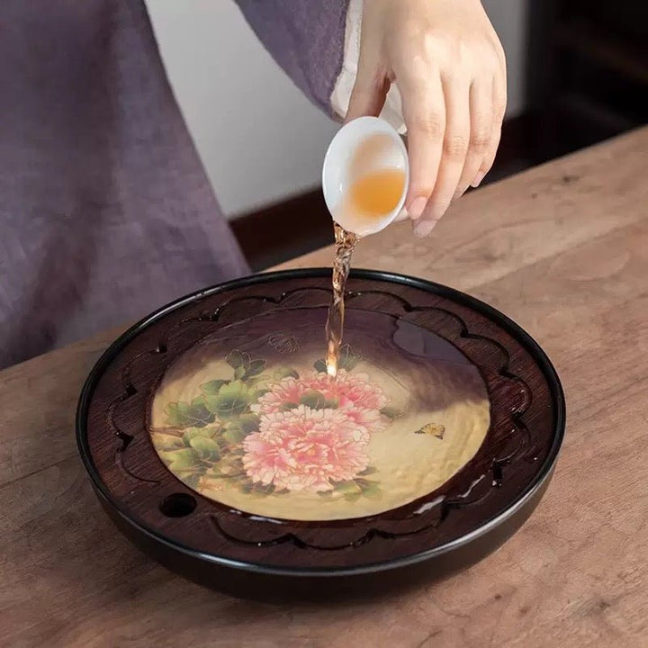 Hidden Landscape Color-changing Tea Tray - Tea and Whisk