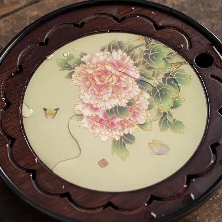 Hidden Landscape Color-changing Tea Tray - Tea and Whisk