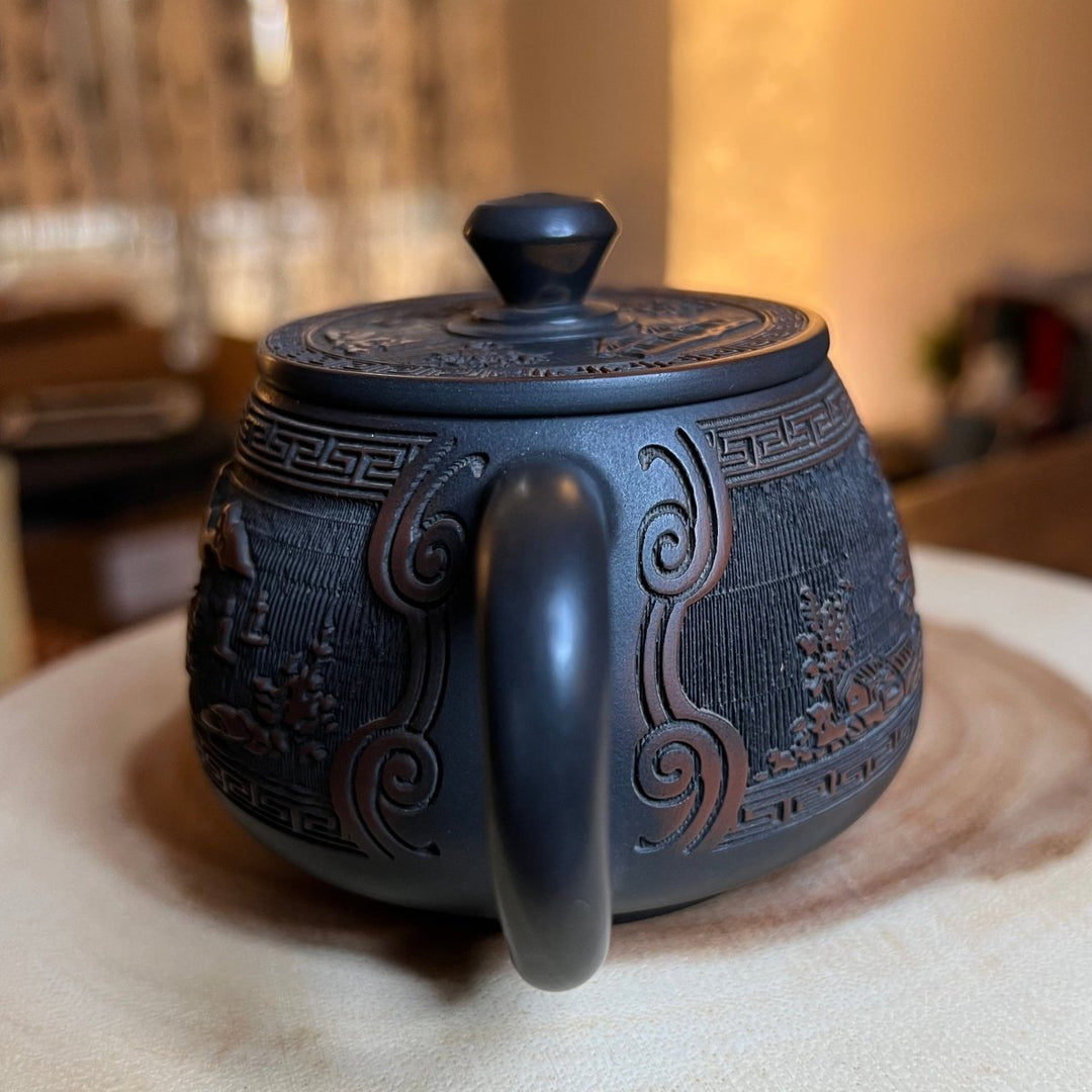 Hidden Village- Master Handmade Jianshui Teapot - Tea and Whisk