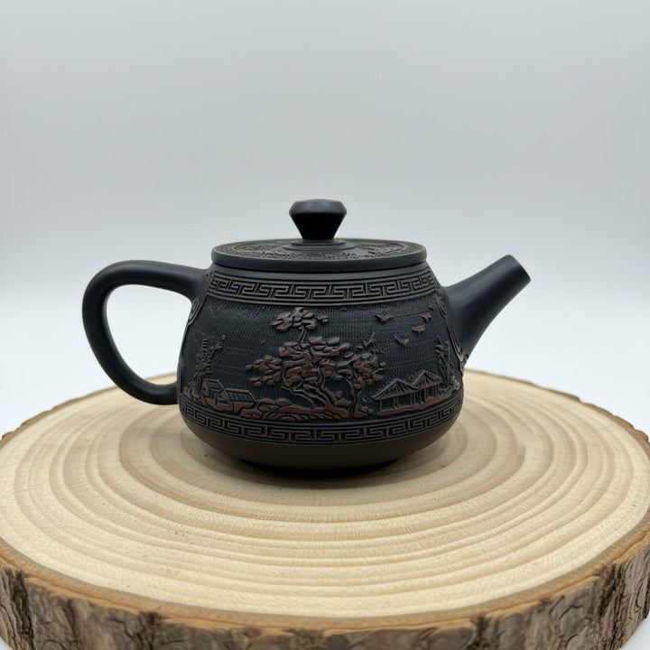 Hidden Village- Master Handmade Jianshui Teapot - Tea and Whisk