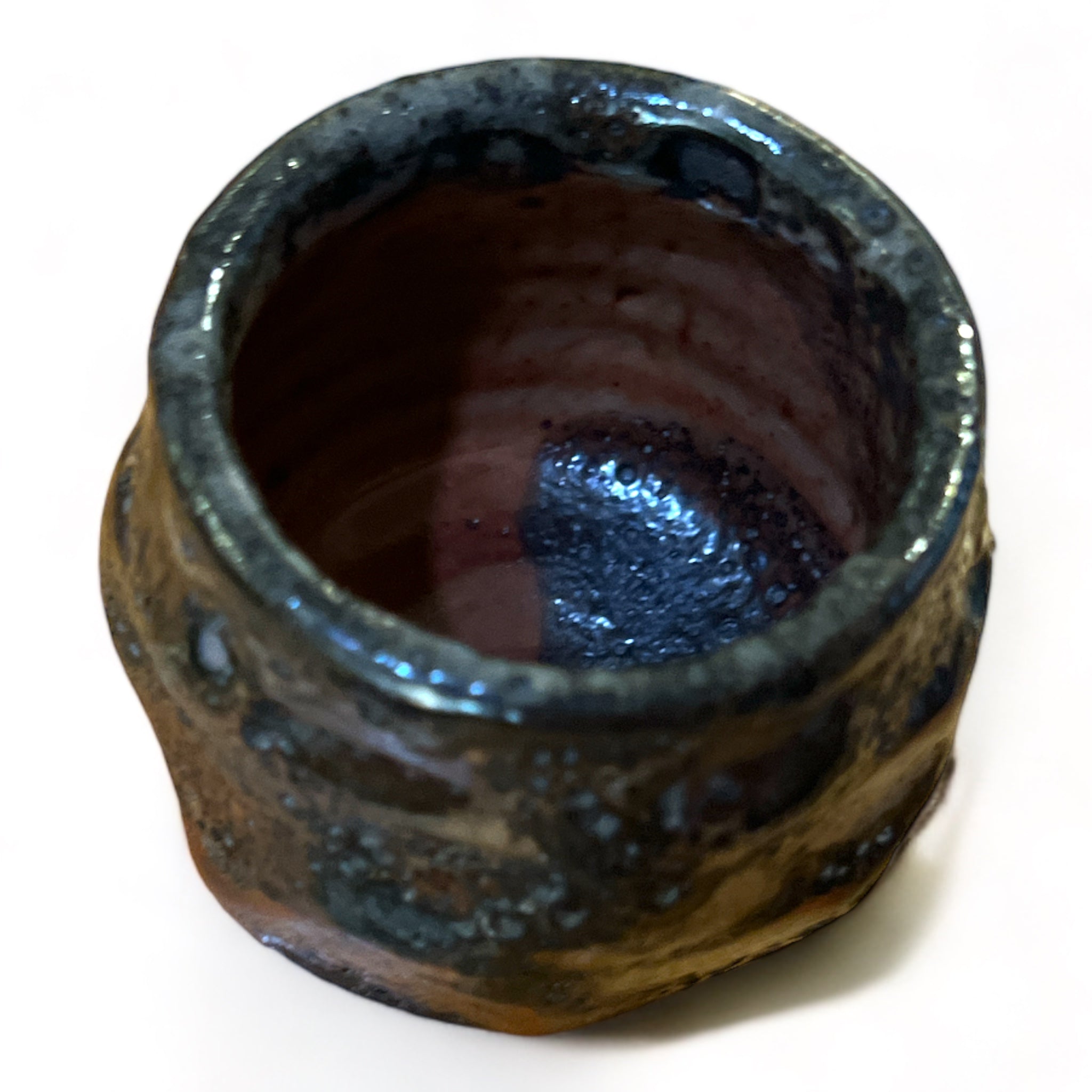 Taiwanese Handmade Wood-Fired Ceramic Teacup - Stellar Nebula